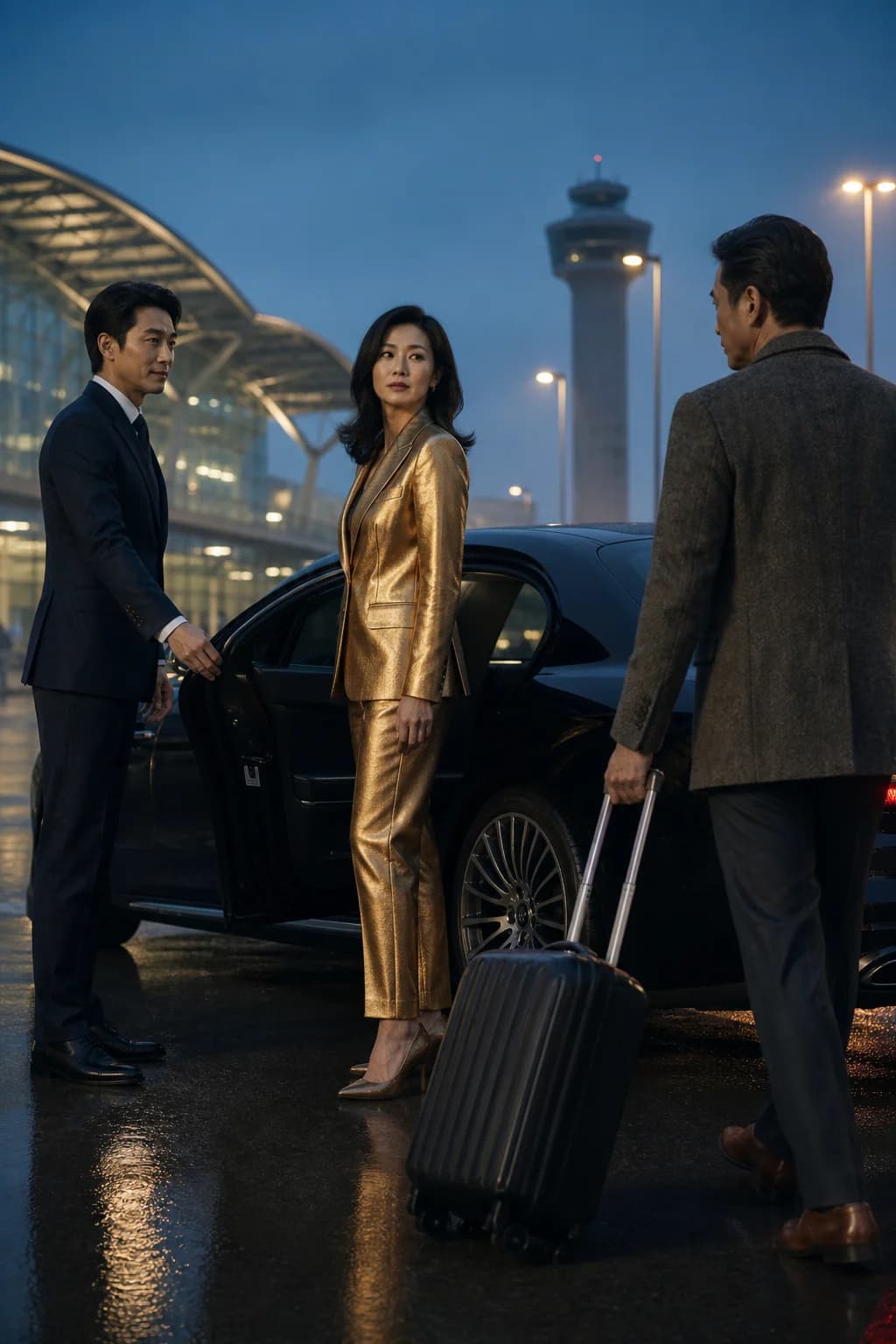 The Lady in the Golden Suit